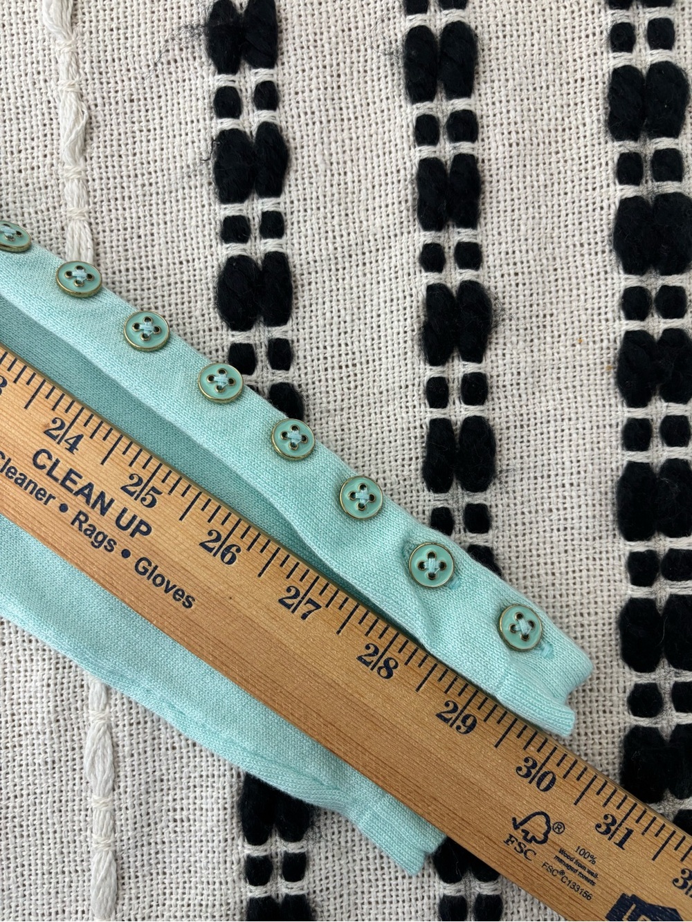 J.McLaughlin Jamey Sweater Aqua Button Sleeve Knit Top Medium Preppy - Picture 9 of 11